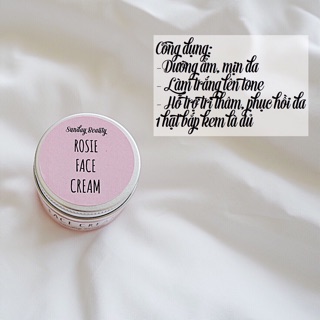 Kem dưỡng trắng da rosie handmade