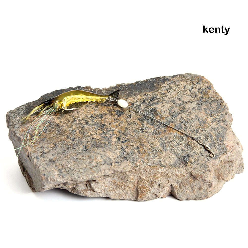 Kt☀Set 3 Mồi Giả Nhử Cá Hình Tôm 9cm 6g Bằng Nhựa Gắn Kèm Móc Câu