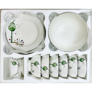 Bộ bát đĩa 11 món sứ cao cấp