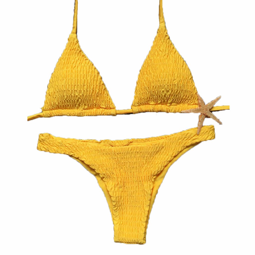 Bikini Màu Trơn Có Đệm Mút Nâng Ngực Gợi Cảm Cho Nữ | BigBuy360 - bigbuy360.vn