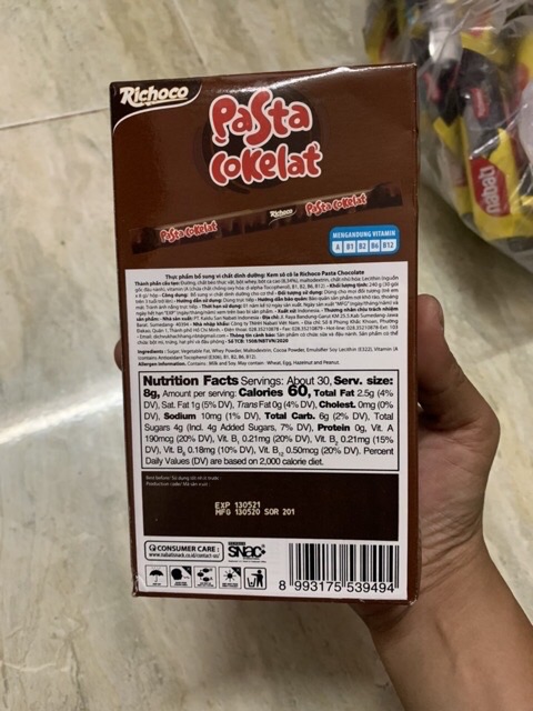 01 Hộp Kem Socola Sệt  - Pasta Cokelat Nabati