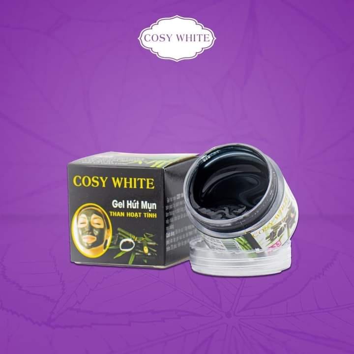 Gel hút mụn Cosy White 50g lột mụn than tre hoạt tính tẩy sạch bã nhờn se khít lỗ chân lông