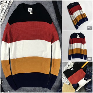 ÁO LEN NAM PHỐI MÀU DÀI TAY PHONG CÁCH [ẢNH THẬT 100%] [VẢI SIÊU XỊN]