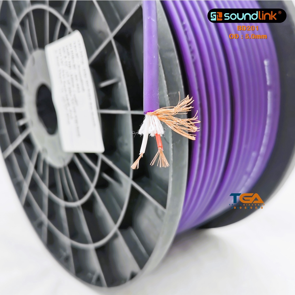 Dây tín hiệu Audio, Microphone chính hãng Soundlink BD201. Báo giá 1M