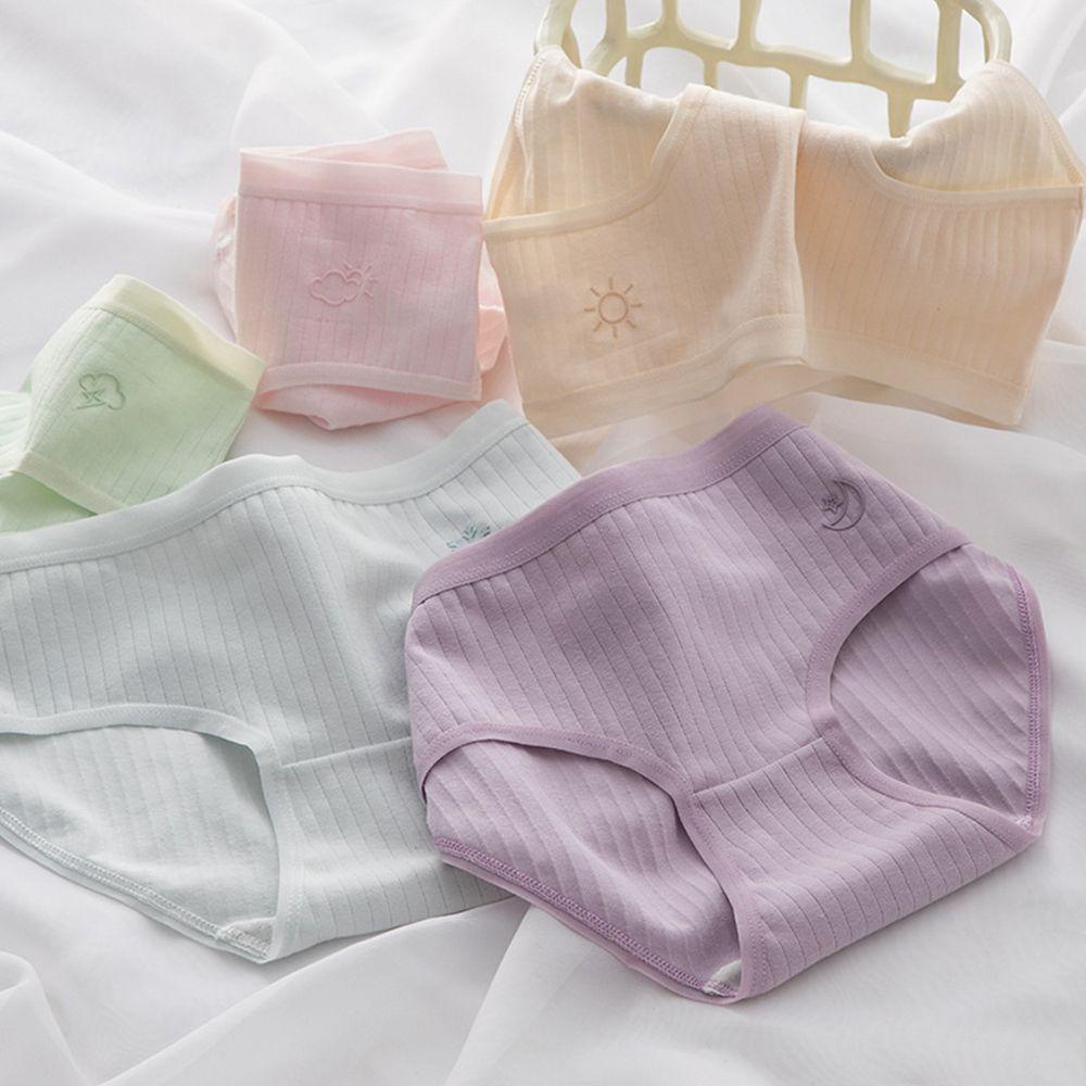 Quần Lót Cotton Không Đường May Lưng Vừa