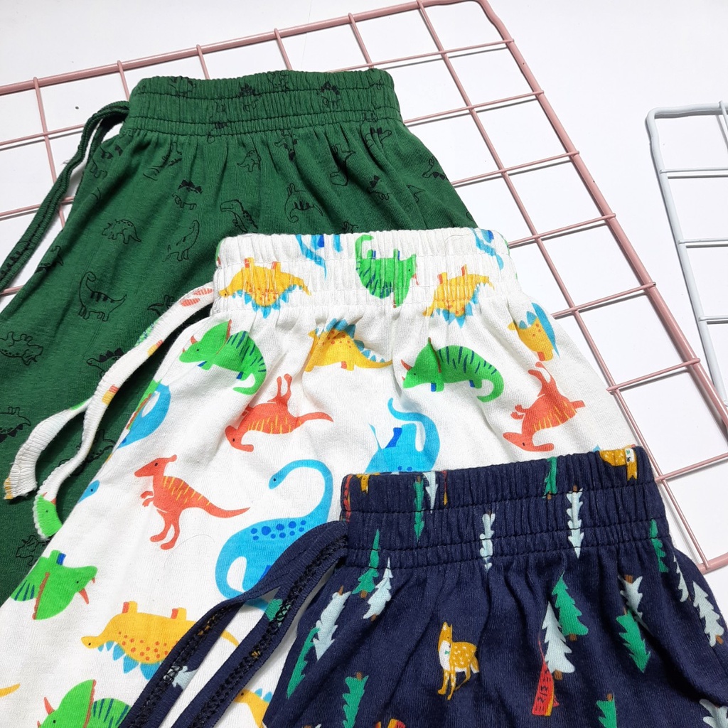 Quần short thun cotton nữ dáng xòe nhiều họa tiết QDN001 quần đùi ngủ mềm mát co giãn thoải mái
