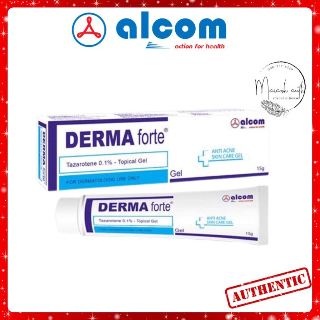 Derma Forte Gel 15g - Gel Mờ Thâm Giảm Mụn Derma