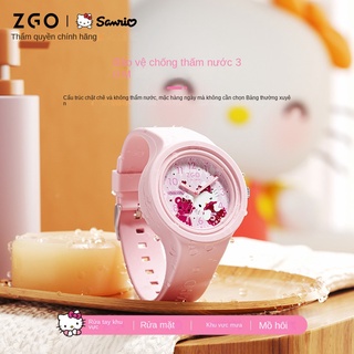 __ng hnencer	đồng hồ đeo tay chống thấm nước hình hello kitty dễ thương cho bé gái