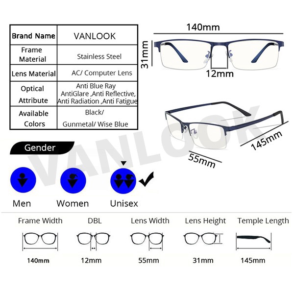 Mắt kính bảo vệ mắt chống ánh sáng xanh chất lượng cao | BigBuy360 - bigbuy360.vn