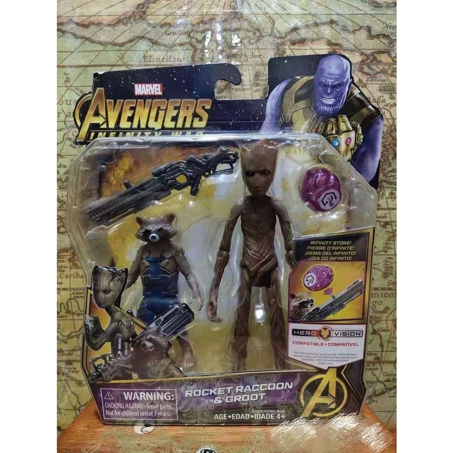 Nhân Vật Siêu Anh Hùng Marvel 6 Inches 
 Nhân Vật Groot Trong Phim Người Cây Cao Cấp