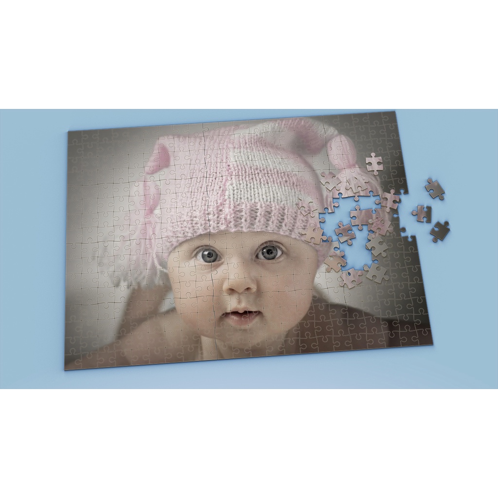 Tranh ghép hình BABY - Mẫu 3 - Nhận in theo yêu cầu
