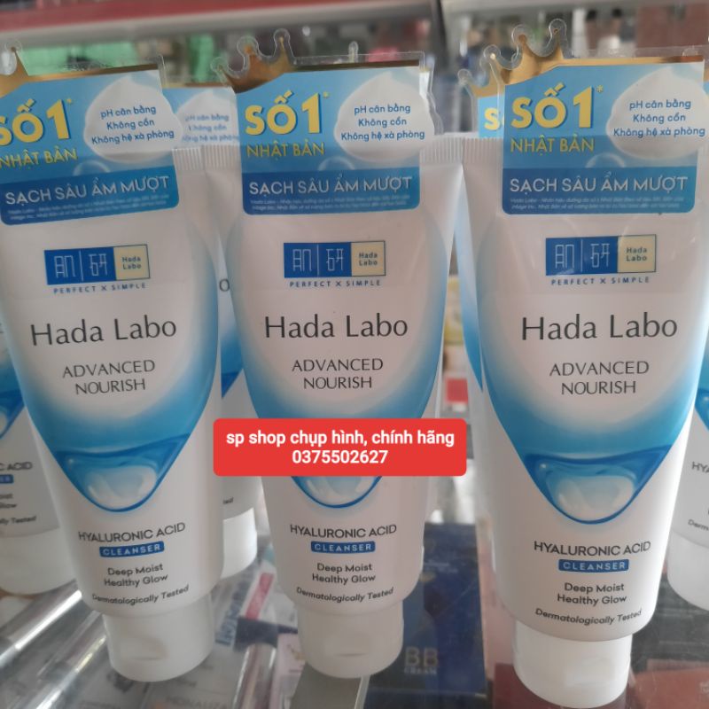 Sữa rửa mặt hadalabo dưỡng ẩm 80g.