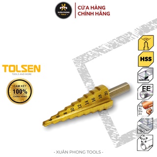 Mũi khoan bậc phủ titan tolsen | xuân phong tools