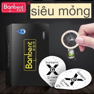 Bao Cao Su BANBENT 0.01 siêu mỏng, nhiều gel bôi trơn, gân gai