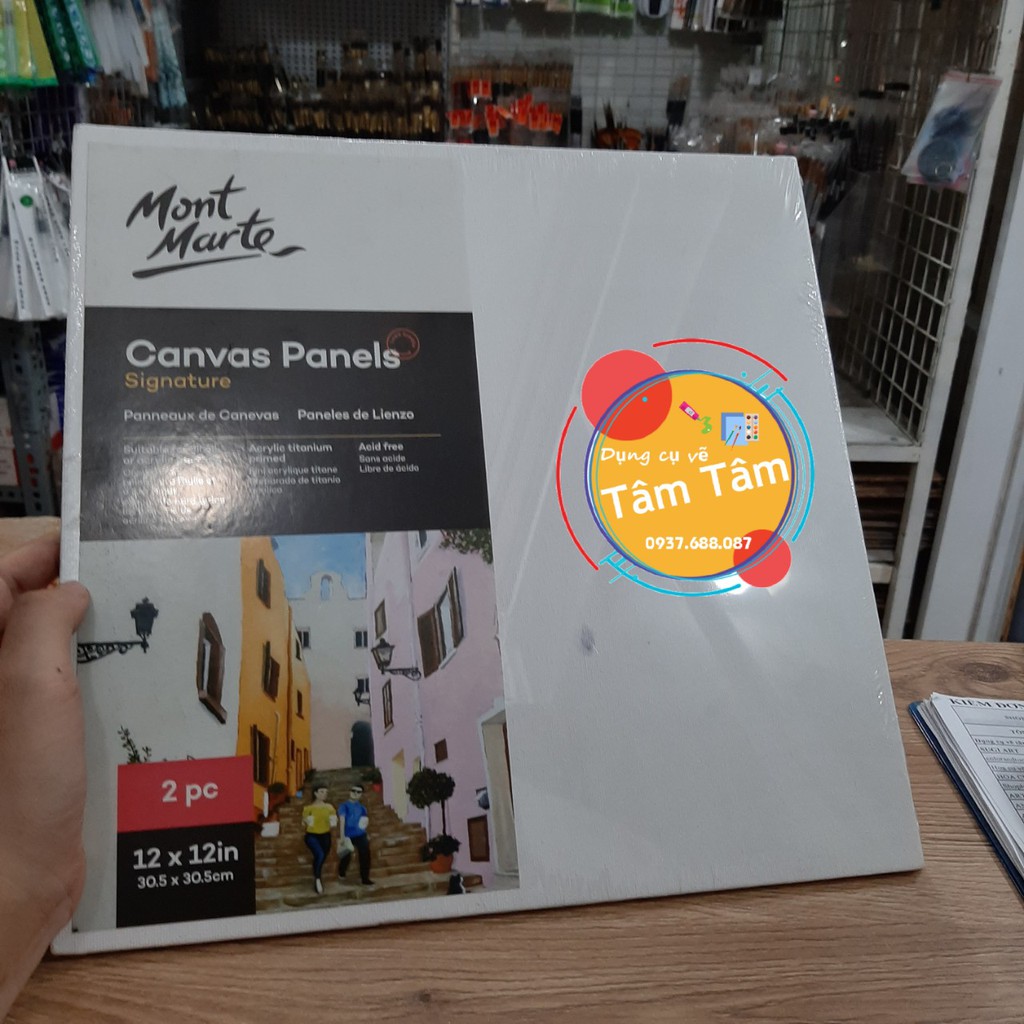 Canvas Mont Marte, Canvas Panels Mont Marte, can vas ép-Dụng cụ vẽ Tâm Tâm