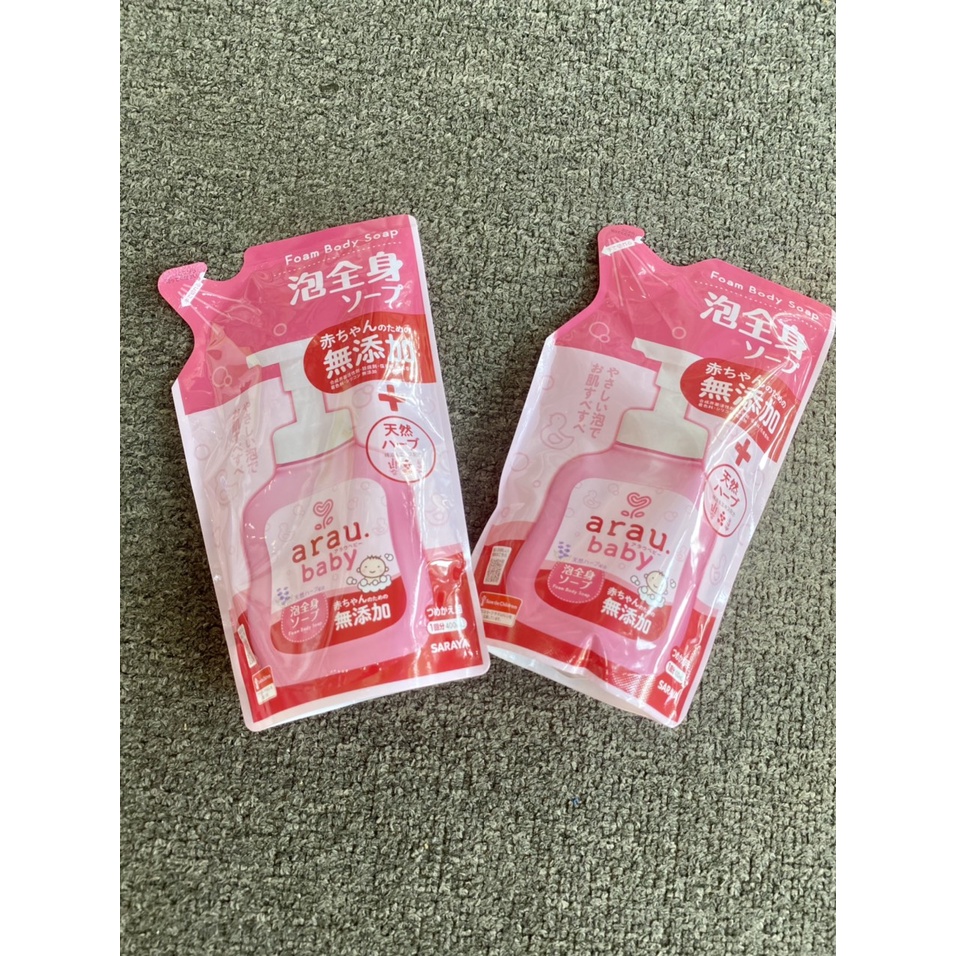 Sữa Tắm Gội Toàn Thân Arau Baby Nhật Bản Chiết Xuất Thảo Mộc An Toàn Cho Bé | Minizon Kids