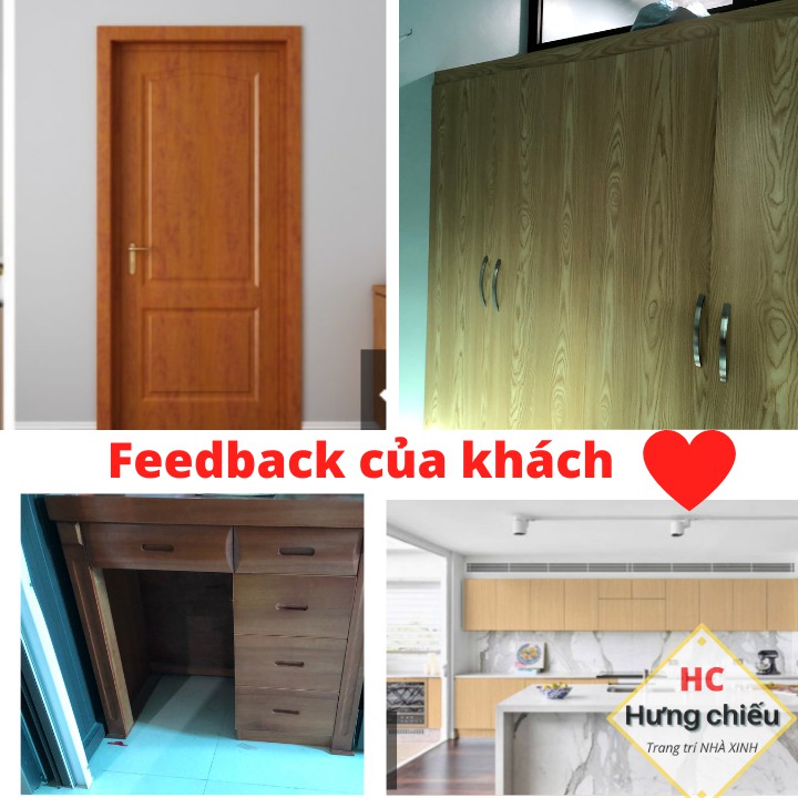 Giấy decal dán tường giả vân gỗ decan dán bàn tủ chống nước khổ 1.2m sẵn keo đẹp (có bán kèm dụng cụ thi công)