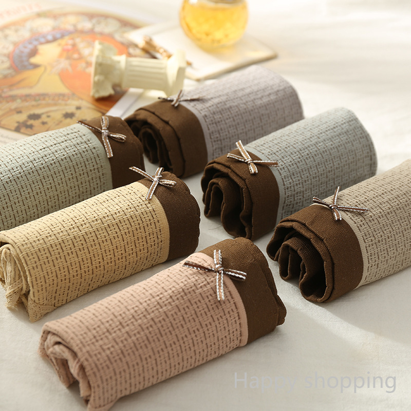 Quần lót chất liệu cotton không đường may kháng khuẩn thiết kế theo phong cách nhật bản cho nữ