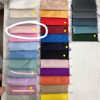 Vải tafta bóng đủ màu ib