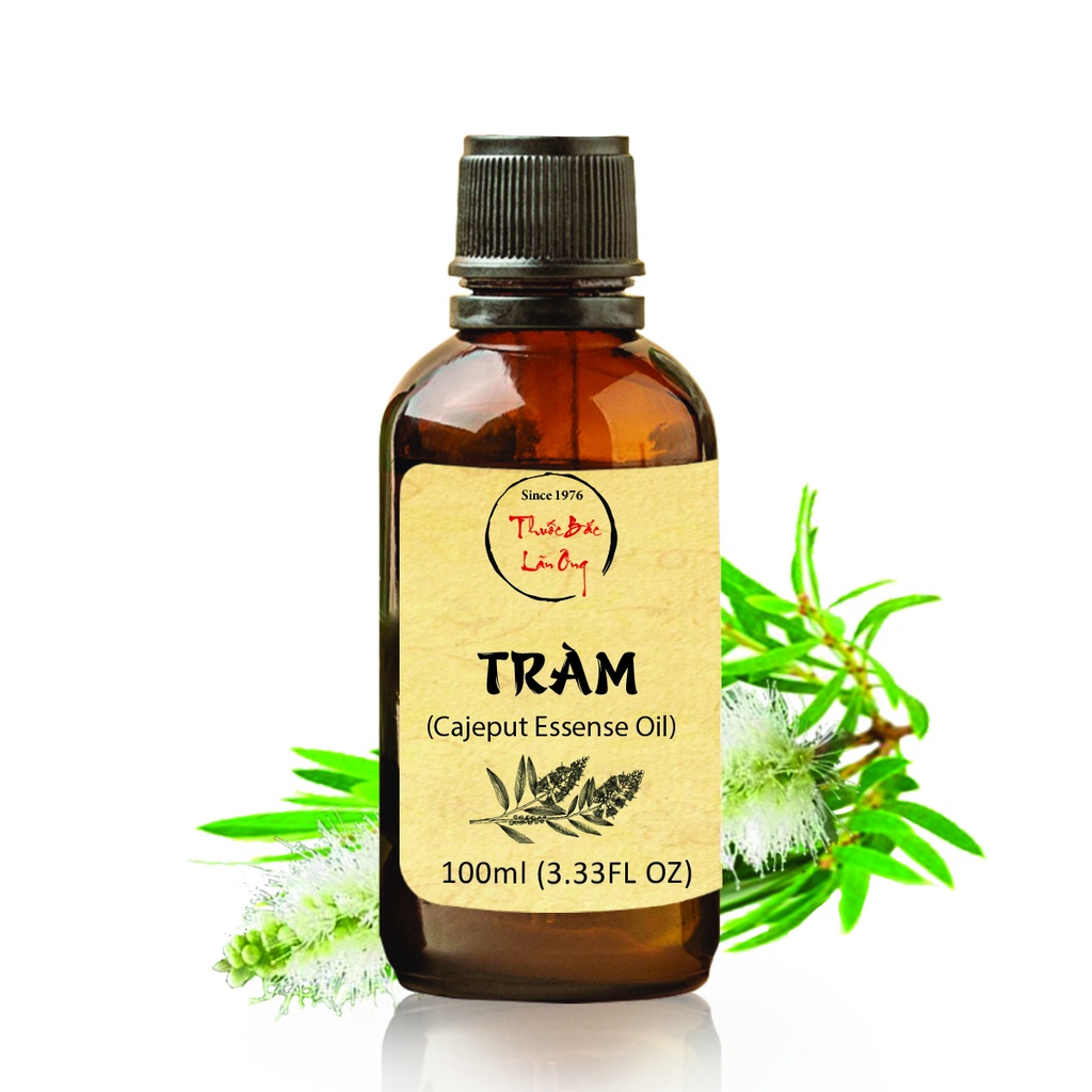 Tinh dầu Tràm nguyên chất 100ml, giữ ấm cho bé, đuổi muỗi, côn trùng - Thuốc Bắc Lãn Ông