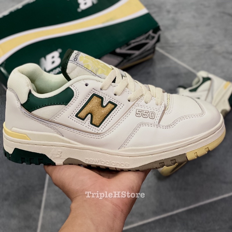 Giày Sneaker NB 550 New Balance Aimé Leon Dore x 550 'Green Yellow'