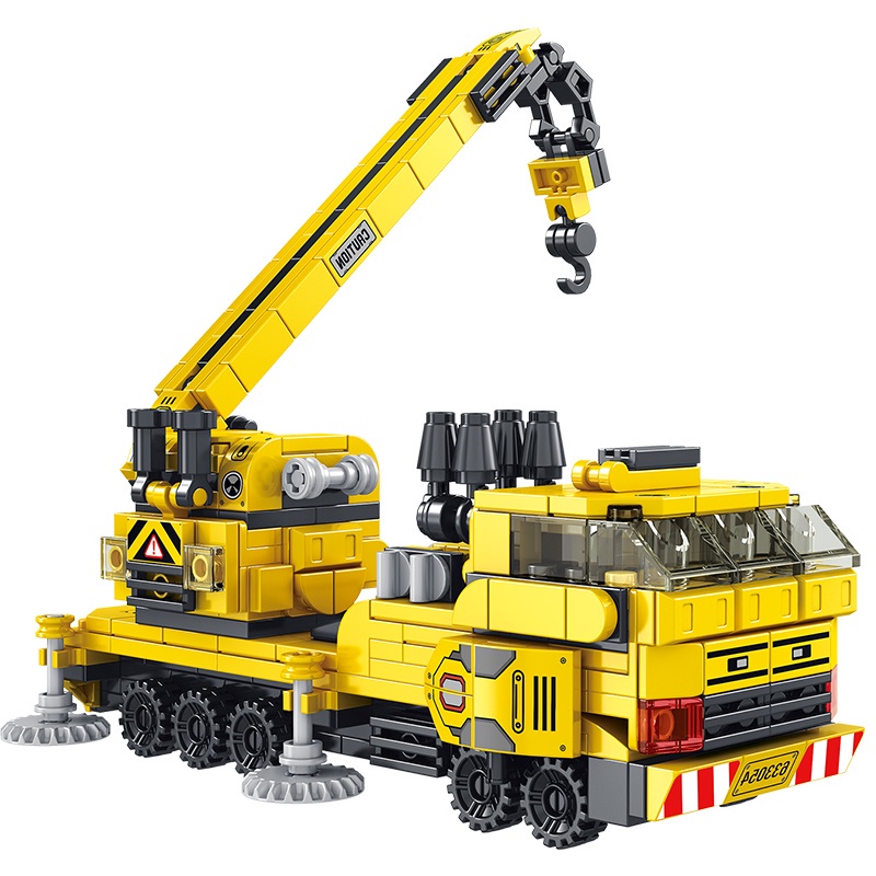 Đồ chơi lắp ráp kiểu Lego Mẫu Xe Cần Cẩu 12 trong 1 với 571 Chi Tiết, có thể lắp ráp thành 25 kiểu ghép khác nhau
