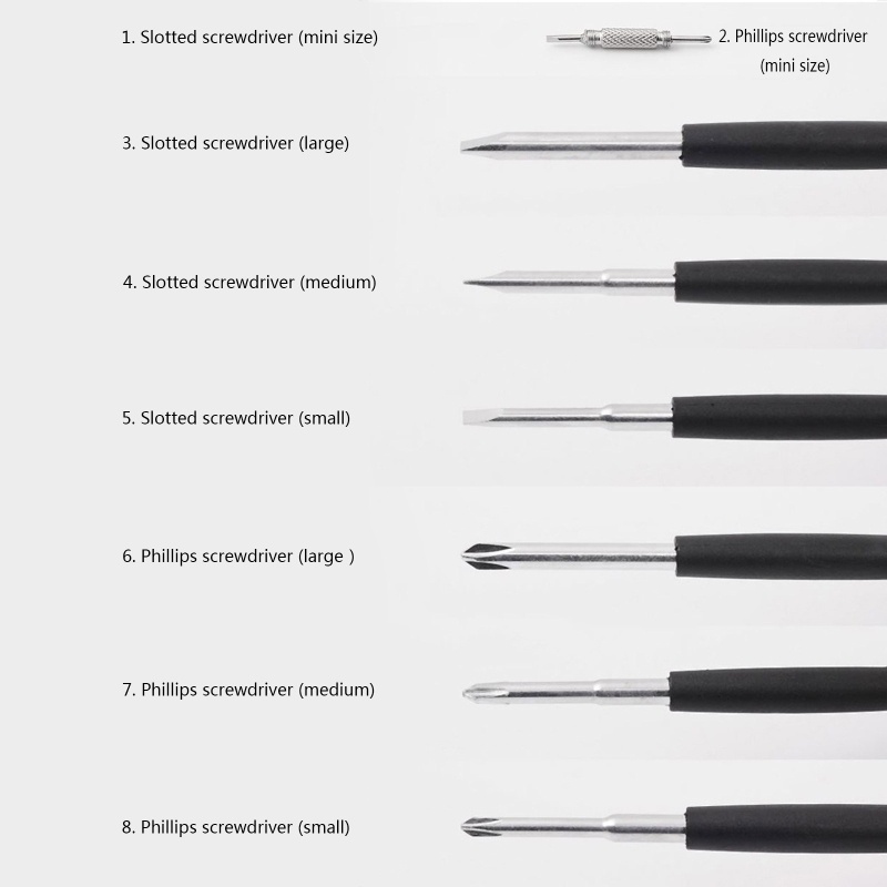 Tua Vít Phillips 8 Trong 1 Từ Tính Có Thể Gấp Gọn Bỏ Túi Tiện Dụng