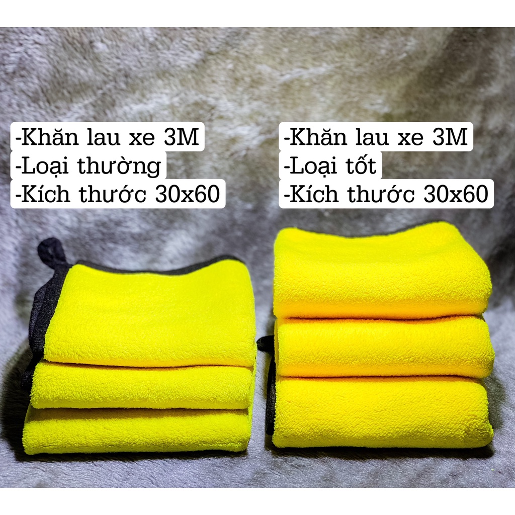 Khăn 3M Microfiber lau xe chuyên dụng siêu thấm hút