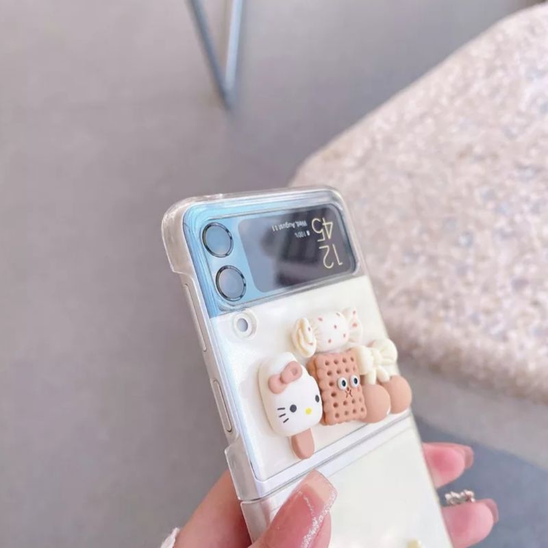 Ốp silicon Samsung Z Flip 3 - Z Flip 4 - ZFlip3 - ZFlip4 5G charm dễ thương cute