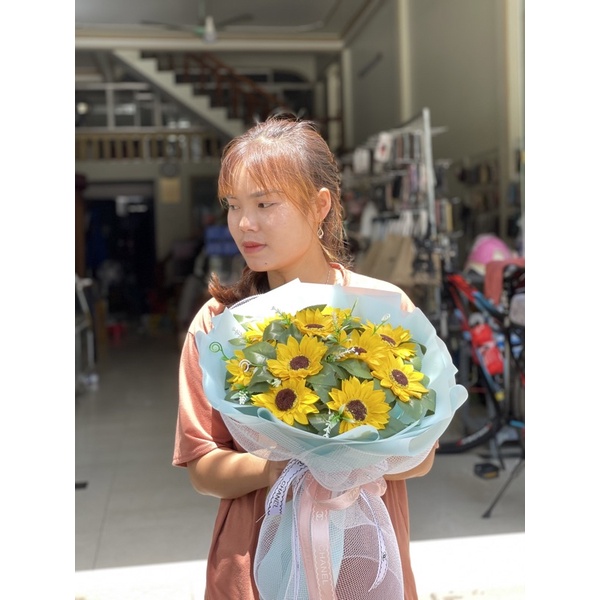 Bó Hoa sáp hướng dương 11 - 15 bông