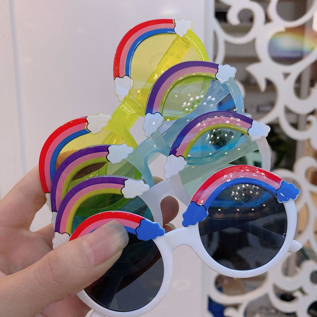 Kính Râm Mô Hình Cầu Vồng Đáng Yêu Cho Trẻ Em
