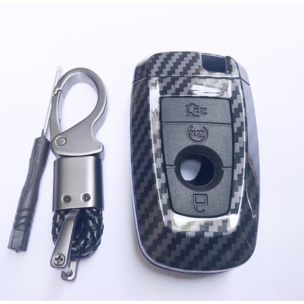 Bao da chìa khóa, Ốp chìa khóa carbon cho xe ô tô Ford EVEREST ECOSPORT FOCUS FIESTA