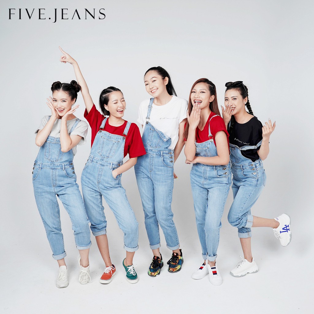 Quần Yếm Overall Jeans nữ cao cấp thương hiệu Five Jeans | BigBuy360 - bigbuy360.vn