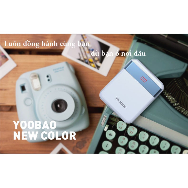 Pin sạc dự phòng 10000mAh YOOBAO M4Pro 2 cổng USB có đèn pin LED