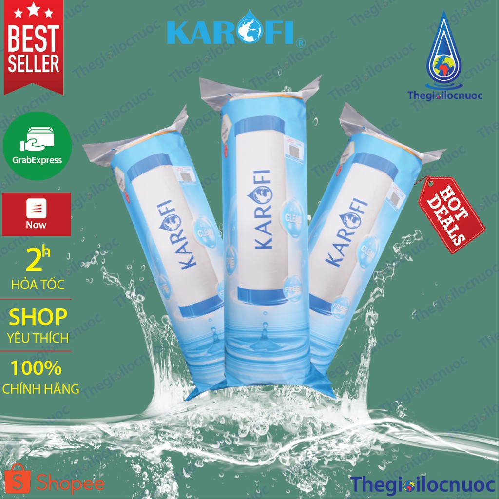 Bộ 3 Lõi Lọc Nước Karofi Số 1 5PP Chính Hãng