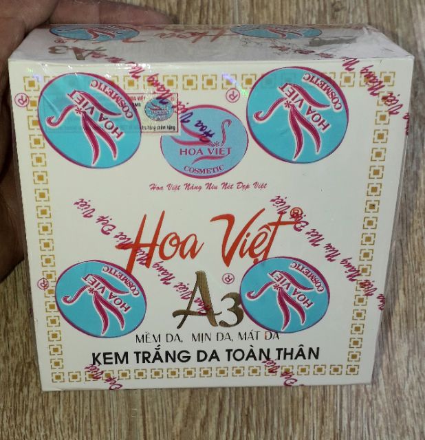 Một hộp Kem dưỡng trắng toàn thân A3 Hoa Việt_130g_Chính Hãng
