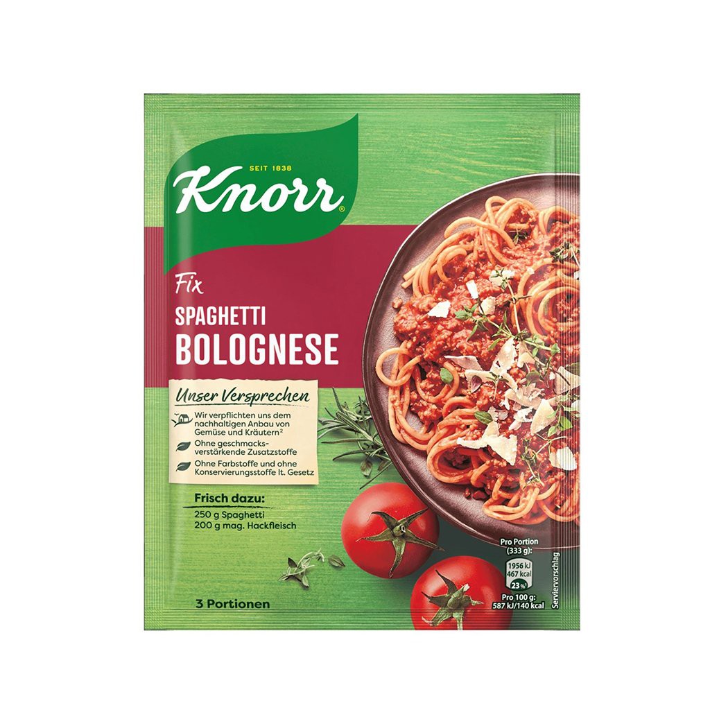 Knorr Spaghetti Bolognese - Gia Vị Nước Sốt Mì Ý Vị Bò Băm