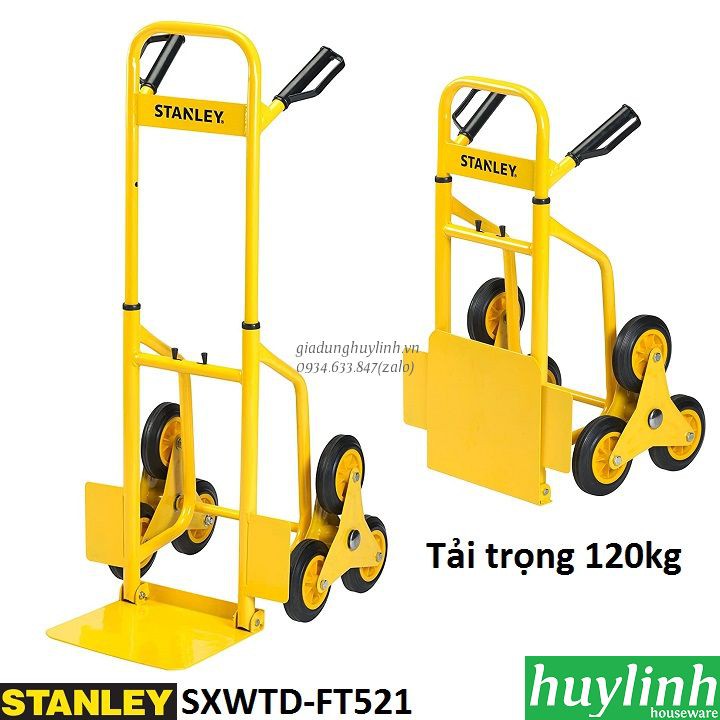 Xe kéo đẩy hàng leo cầu thang Stanley SXWTD-FT521 - Tải trọng 120kg