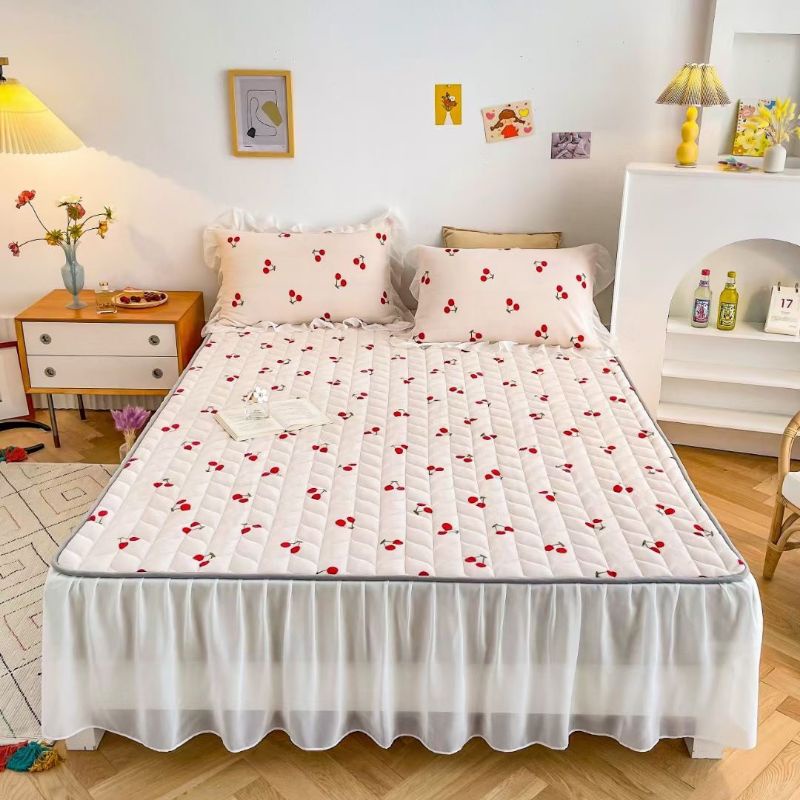 Sét ga gối trần bông viền bèo Cao cấp