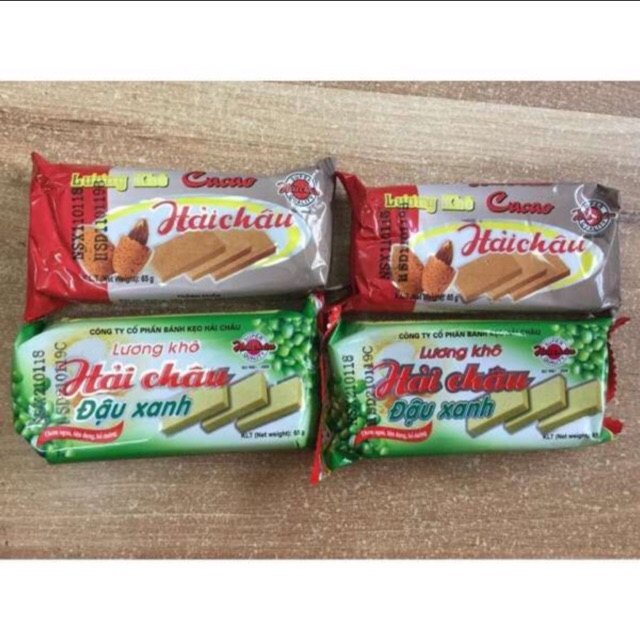 Lương khô hải châu ( đậu xanh và ca cao ) 65 g