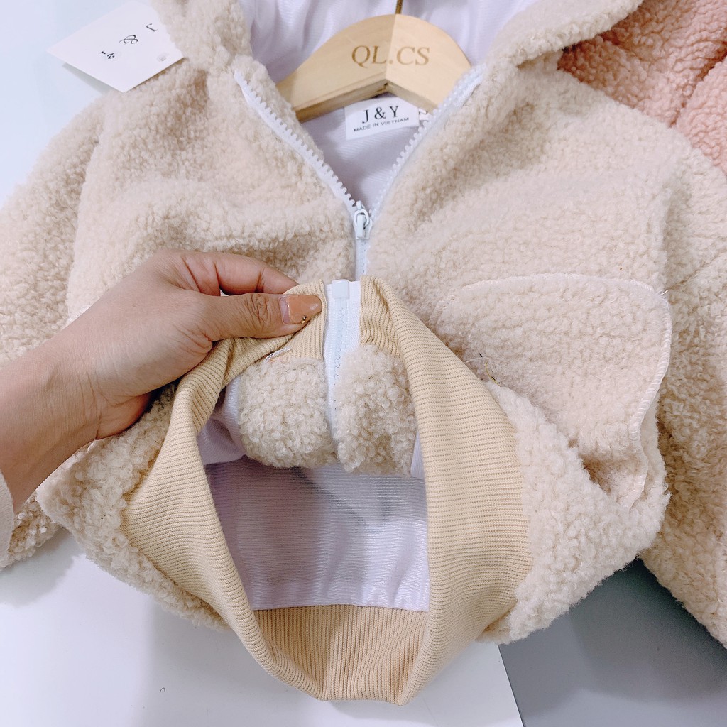 Áo khoác TAI THỎ LÔNG XÙ  siêu đẹp