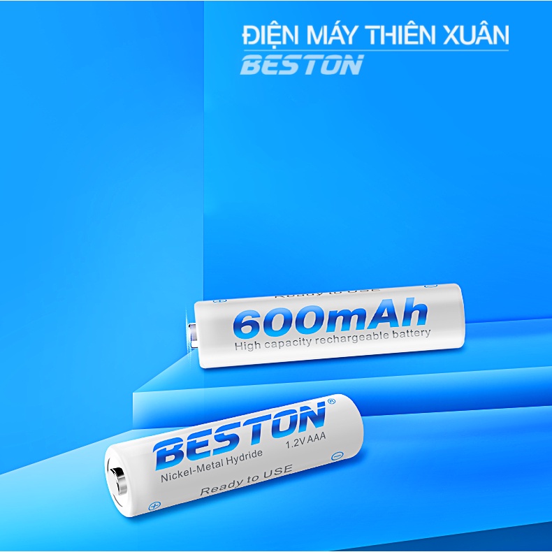 Sạc 8 Pin AA AAA Beston C9024, Mẩu mới 2023 sạc nhanh,tự ngắt khi đầy, đèn LED báo thông minh, dùng cho micro ,remote