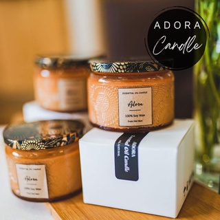 Nến thơm tinh dầu thơm ADORA - tinh dầu thơm phòng cao cấp | nến Vintage Jar size S
