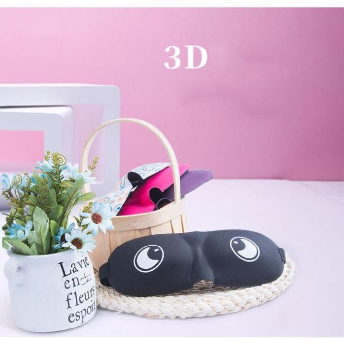 Bộ bịt mắt ngủ 3D thoáng khí kèm bịt tai chống ồn phong cách Hàn Quốc tặng túi đựng | BigBuy360 - bigbuy360.vn