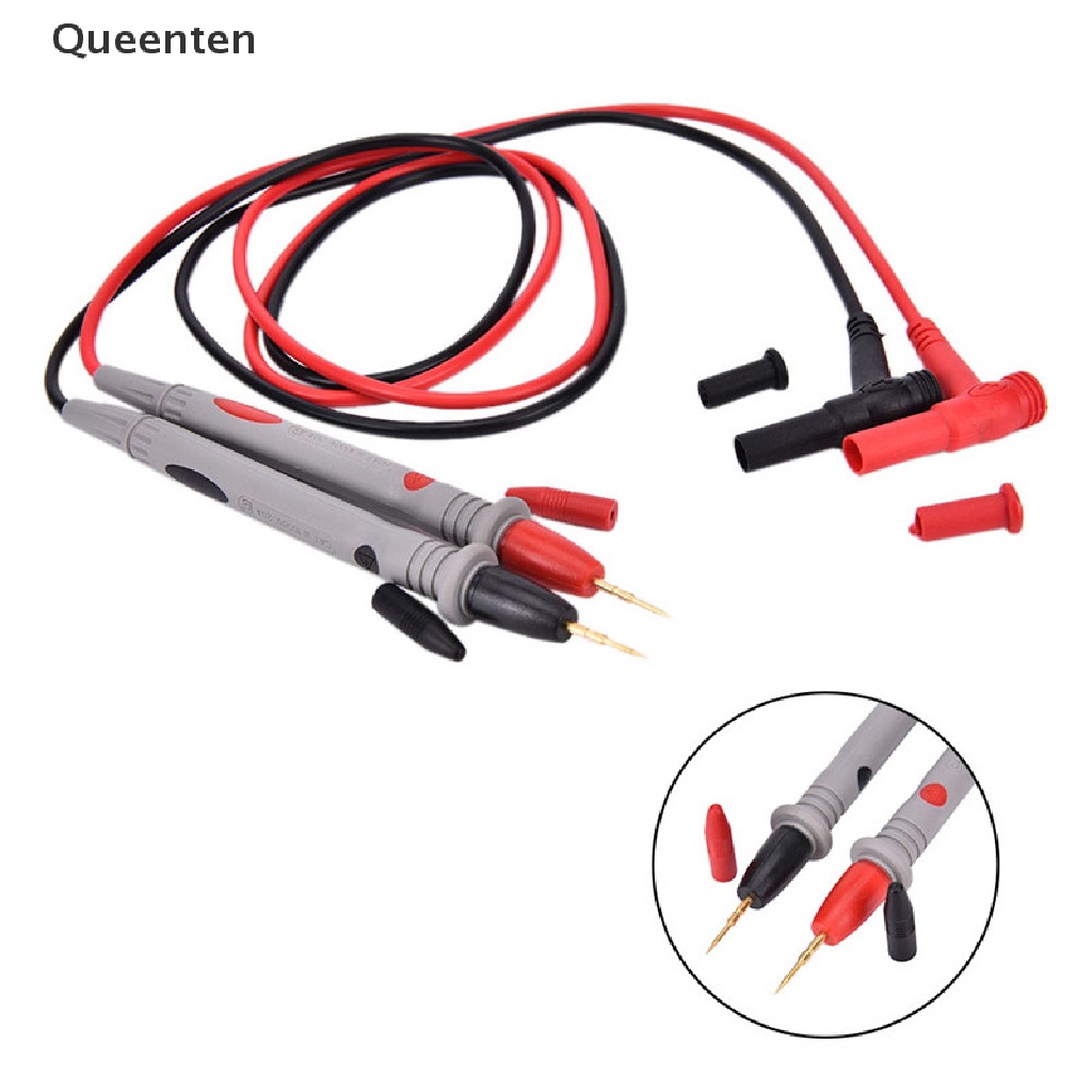 Queenten 2pcs Hot Universal Digital Multimeter Multi Meter Test Lead Probe Wire Pen Cable QT