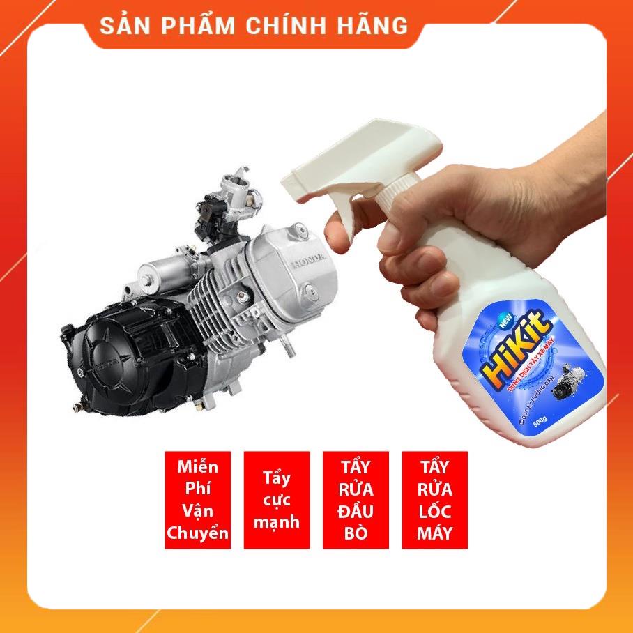 Dung dịch tẩy xe máy, tẩy rửa đầu bò, lốc máy, ố vàng, gỉ sét, tẩy kính HiKit
