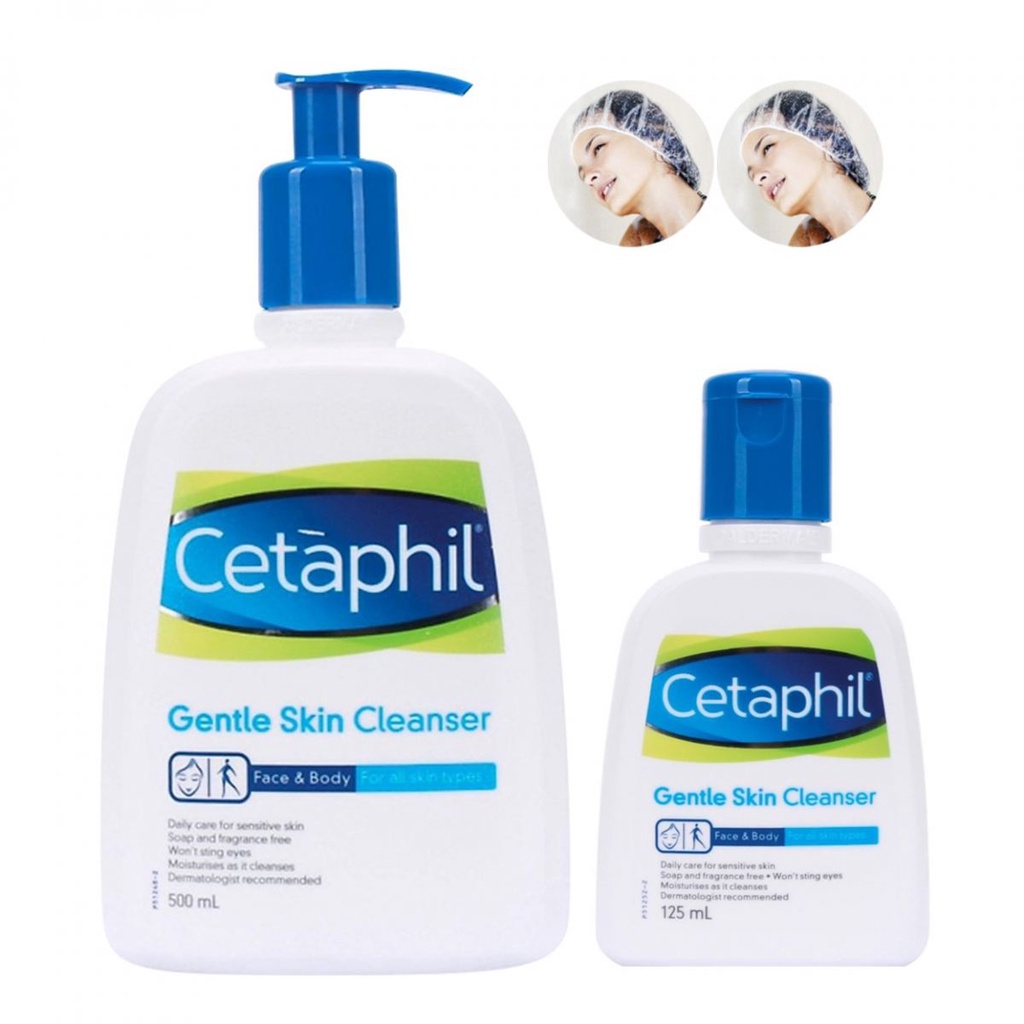 Sữa Rửa Mặt Cetaphil Gentle Skin Cleanser 125ml - 250ml - 500ml - Dịu Nhẹ Không Xà Phòng - Mẫu Mới Chính Hãng