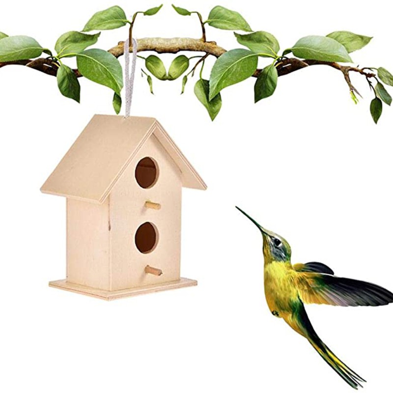 Tổ Chim Bằng Gỗ Treo Tường Trang Trí Nhà Cửa