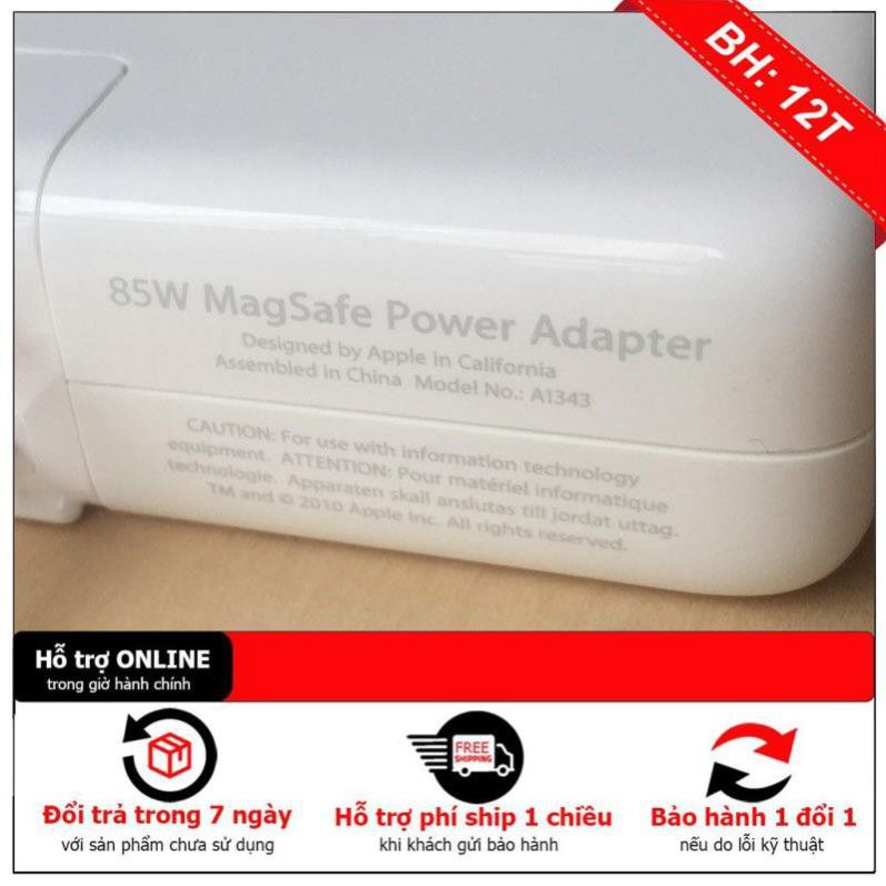 [BH12TH] Sac Macbook Pro 18.5V-4.62A - 85W magsafe 1, Loại Tốt