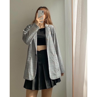 Áo blazer sọc caro Ulzzang (Có ảnh thật-hàng sẵn)